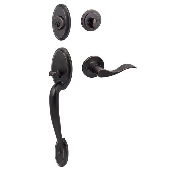 Sure-Loc Hardware Sure-Loc Hardware Aspen Handleset, Snowbird Handleset Trim, Vintage Bronze, Right Hand AN507-SB RH 11P - main